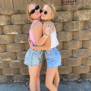 Urban outfitters Jean shorts (shorts on the right)